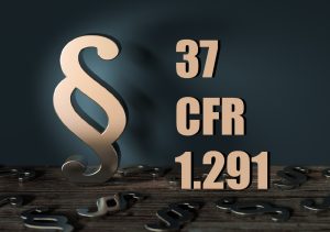 Section 37 CFR 1.291